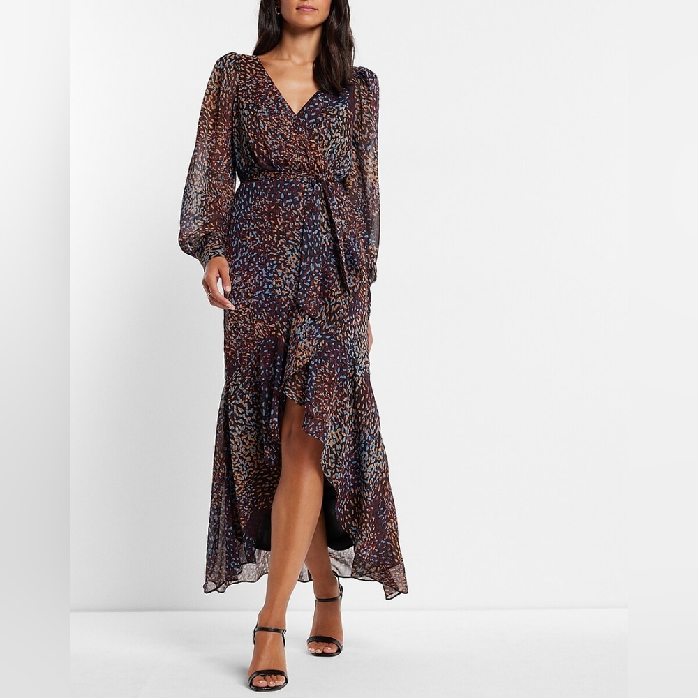 Express Elegant Multicolor Maxi Dress